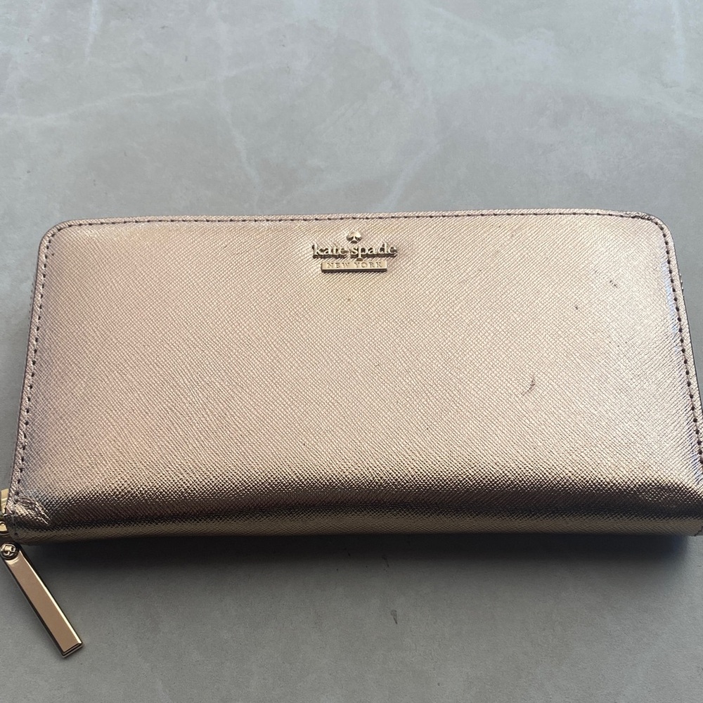 Kate Spade Metallic Gold Wallet